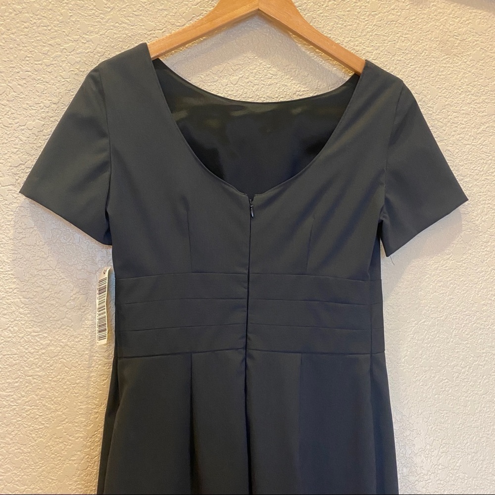 United Colors of Benetton black dress new with‎ tags Small empire waist career - Picture 3 of 6